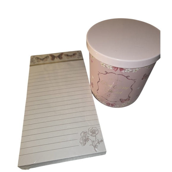 Pink Berry Sherbet Candle and Butterfly Notepad - Picture 2 of 7